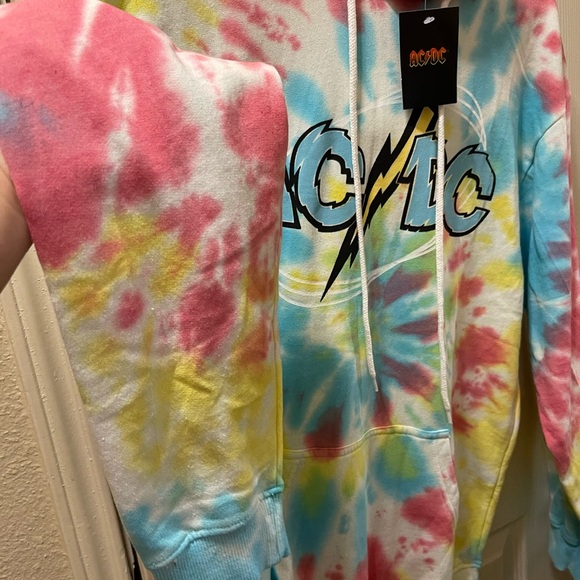 ACDC tie dye hoodie size medium - Picture 2 of 4
